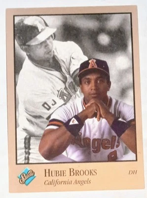 1992 Leaf Studio Hubie Brooks 142 California Angels  - Image 1 of 2