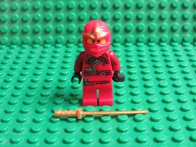 Kai ZX 9561 9441 9449 Red Ninja Ninjago LEGO Minifigure katana sword GS19