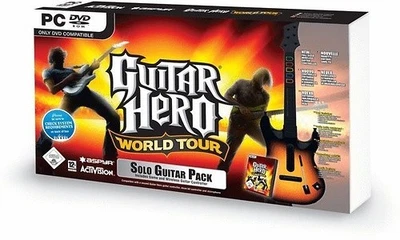 ✅ Guitar Hero World Tour | Pack guitare solo (PC) (DE) ✅État neuf + kit batterie NEUF✅ - Photo 1/4
