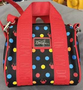 Disney Boutique Minnie Mouse ROCKIN' MY DOTS Satchel Purse Handbag Crossbody Bag - Bild 1 von 8