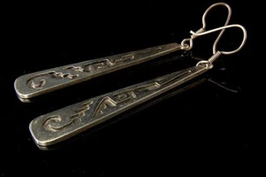 PENDIENTES COLGANTES VINTAGE MEXICANOS TAXCO TG-24 925 LABERINTO ESTERLINA MR - Imagen 1 de 1