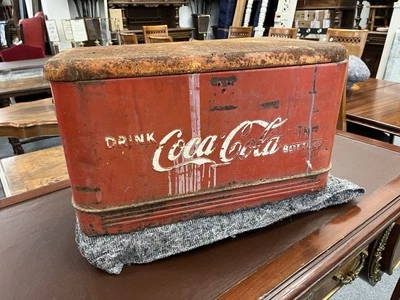 Rare 1950’s Original Coca Cola Drinks Box / Cooler (Needs Restoration) - Image 1 of 4