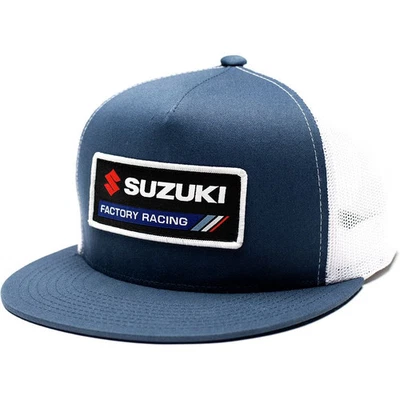 Factory Effex Suzuki Factory Trucker Hat - Navy/White 22-86404 - Изображение 1 из 3