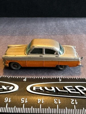 c1950s Matchbox Lesney #33A Ford Zodiac Sedan Vintage Grey Wheels Loose Two-Tone - Image 1 of 4