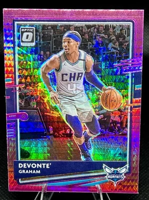 2020-21 Donruss Optic #12 Charlotte Hornets DEVONTE’ GRAHAM Pink Hyper Prizm ✨ - Image 1 of 2