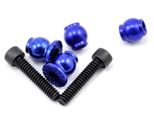 JConcepts Shock Bottom Pivot Ball Set Serrated Blue JCO2265-1 B4 T4 SC10 B44.3 - Picture 1 of 1
