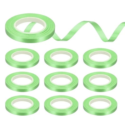 Cintas rizadoras prensadas de 1/5" de ancho 11 yardas, cuerda de globo de 10 rollos, verde Foto 1 de 4
