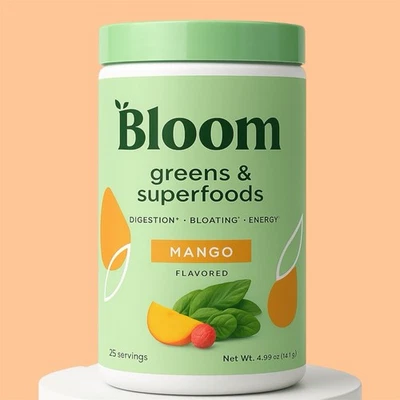 Mango BLOOM Greens & Superfoods - Digestión, hinchazón y apoyo energético - ¡¡NUEVO!!! Foto 1 de 4