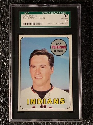 1969 Topps Baseball #571 Cap Peterson SGC 8.5 - Image 1 of 2