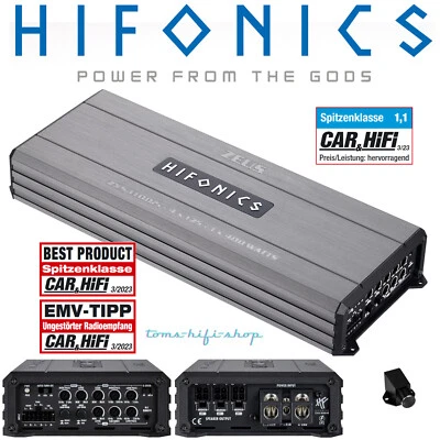 Hifonics 5-Kanal 1100 Watt RMS digital Verstärker ZXS1100/5 Sub + Lautsprecher - Bild 1 von 2