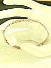 ANTIQUE 1920's RARE STERLING SILVER BRAIDED OPENWORK BANGLE BRACELET CLASSIC
