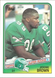 1988 TOPPS Jerome Brown RC EAGLES Miami HURRICANES - Picture 1 of 1