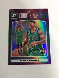 2016-17 Panini Donruss Optic Isaiah Thomas #26 Court Kings refractor de plata - Imagen 1 de 3