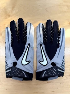 NIKE PROMO VAPOR JET SYNTHETIC FOOTBALL GLOVES PGF218 022 GREY XXXL 3XL NEW! - Picture 1 of 9