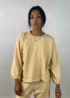 VELVET By G&S Priya Soft Fleece Bubble Sleeve Crew Sweater Top Yellow S $195 C4
