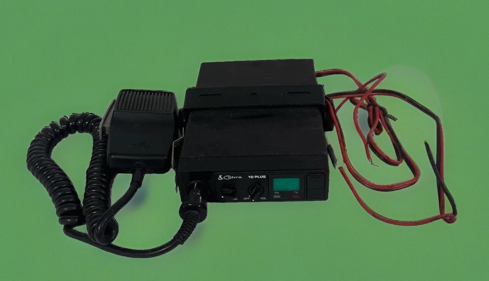 Cobra 10 Plus CB Channel Radio With Microphone Road Trucker Untested Sold AS IS - Image 1 of 4