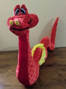 BJ Toy Co Red Sea Serpent Dragon 16" Plush Stuffed Animal Soft Toy 2015 Monster - Picture 1 of 7