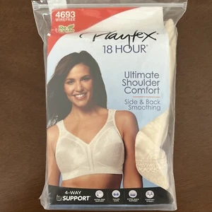 Playtex 18-Hour Ultimate Comfort Strap Wirefree Bra 4693 Beige Sz 38DDD - Picture 1 of 6