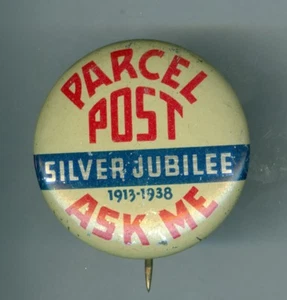 1913-1938 Spilla Argento Giubileo del Pacco Posta Postale - Foto 1 di 2