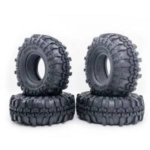 4Pcs 110MM 1.9" Rubber Wheel Tire Tyre for 1:10 RC Crawler Axial SCX10 D90 CC01 - Picture 1 of 6
