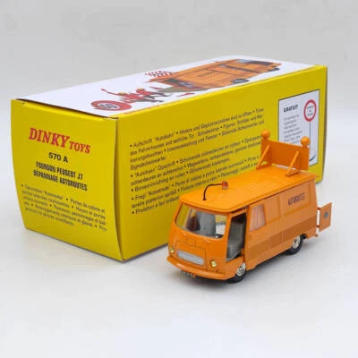 Atlas Dinky 570A FOURGON PEUGEOT J7 Dépannage Autooutes Diecast Models Car 1:43 Foto 1 de 4