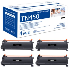 4PK TN450 Toner Cartridge Fit for Brother DCP-7060D DCP-7065DN HL-2240D HL-2242D - Picture 1 of 3