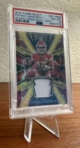 2020 Select Patrick Mahomes Sparks Prizm Relics PU Patch #SP-PMA PSA 8 Gold /10 - Bild 1 von 3