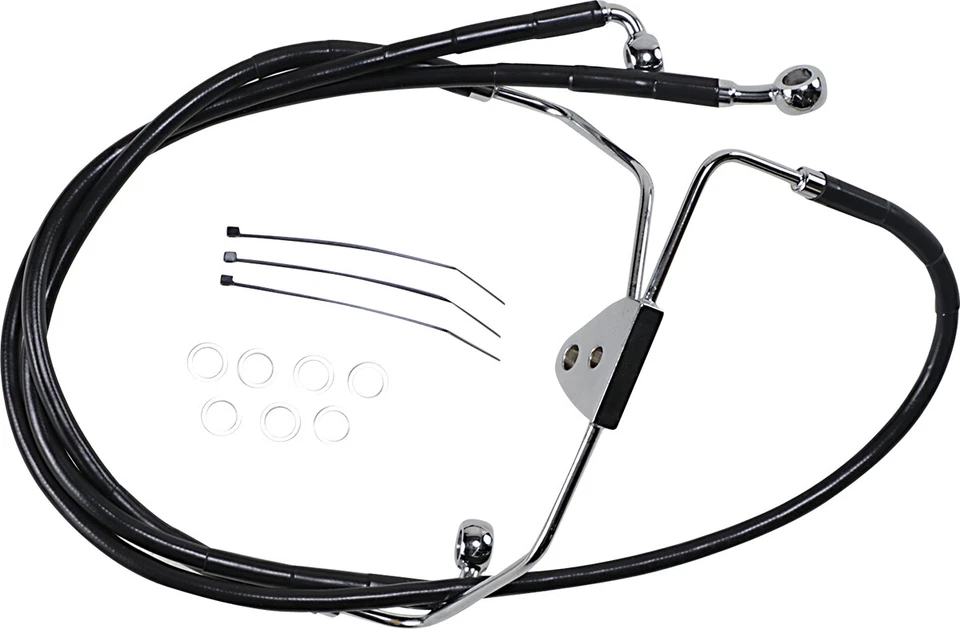 +8"" Black Front Brake Line for Harley-Davidson Road Glide Ultra FLTRU 2011-2013 - Image 1 of 1