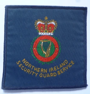 NORDIRLAND SICHERHEITSWACHE SERVICE TUCH AUFNÄHER 85 MM X 85 MM CA. - Bild 1 von 1