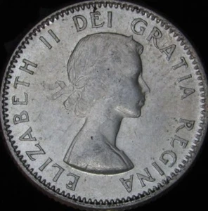 AU Canadá 1956 10 centavos de plata - km # 51 - JG - Imagen 1 de 2