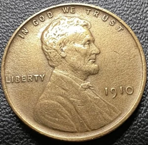 1910 Lincoln Wheat Cent/Cleaned/#97 - Picture 1 of 3