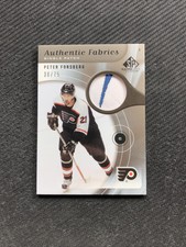 2005-06 SP GAME USED PETER FORSBERG AUTHENTIC FABRICS PATCH AP-PF #ed 30/75