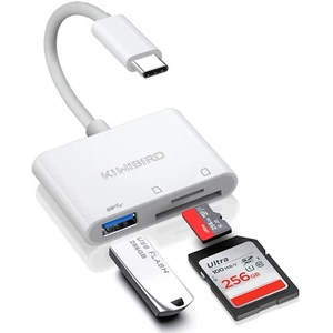 KiWiBiRD USB C SD Card Reader, Micro SD to Type C OTG Adapter for SDHC SDXC TF - Picture 1 of 6