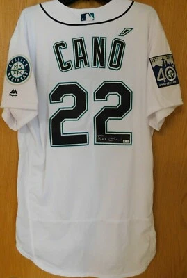 Robinson Cano Seattle Mariners Signed Authentic 40th Jersey MLB Authenticated - Image 1 of 4