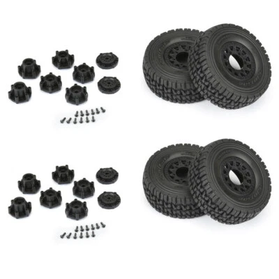 Pro-Line 1/10 Mirage TT F/R 2.2"/3.0" 12mm & 14mm Black Raid Wheels (4) - Image 1 of 4