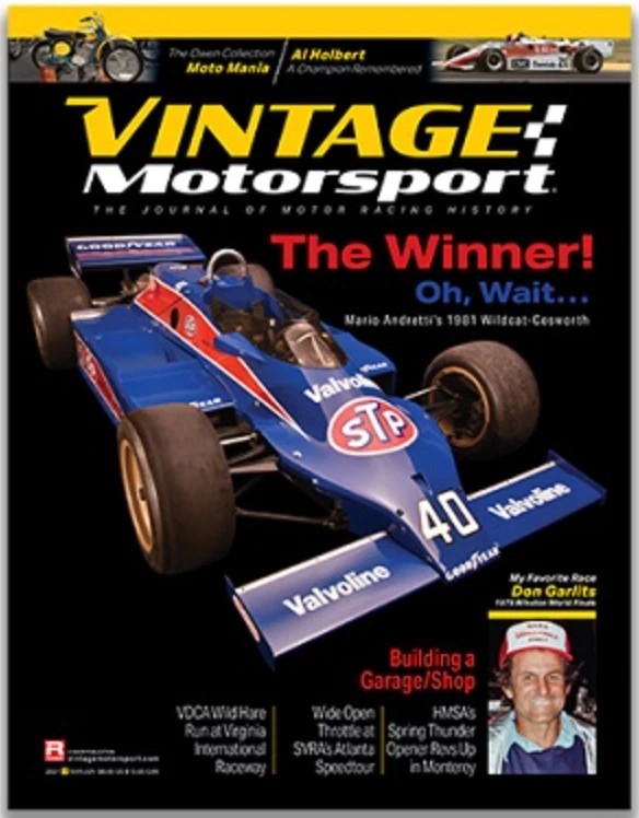 VINTAGE MOTORSPORT MAY/JUN 2021 | MARIO ANDRETTI'S 1981 WILDCAT-COSWORTH - Image 1 of 1