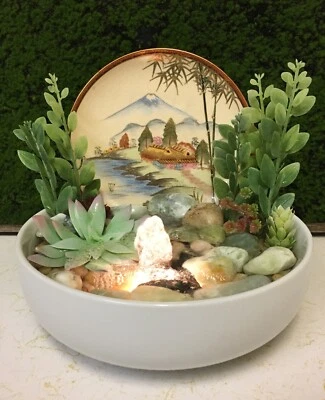 Fuente de agua de mesa Tranquility Lily Oriental Sene Zen ENVÍO GRATUITO #808 Foto 1 de 4