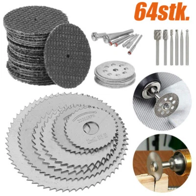 MARKENLOS 64x Diamant Trennscheibe Für Dremel Harz Trennscheiben Trennen Scheibe Sägeblatt