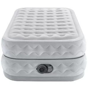 Intex Twin Supreme Air Flow Airbed Fibre-Tech Technology With Powerful Pump New - Picture 1 of 1
