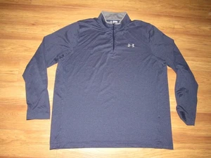 Under Armour 1/4 Zip Loose Cold Gear Shirt Herren 2XL blau - Bild 1 von 7