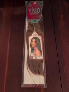 Bobbi Boss Visso 100% Remi Human Hair Extensions 14" Color 30 Extra Volume - Picture 1 of 14