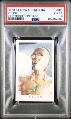 1983 ⭐ PSA -4 - #311 -  Star Wars Nellba, C-3PO, Copyright On Back - Image 1 of 3