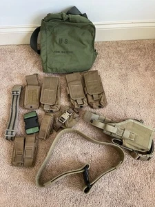 USMC Mag Pistol Pouches Lot Coyote Holster Blackhawk Marine Corps Tactical USA - Picture 1 of 10