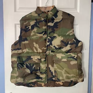 * Western Field Hunting Vest sz XL 46-48 Zip Camo Reversible. NWOT. B - Picture 1 of 8