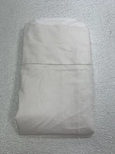 Sferra Linens Celeste White King Pillowcase (1) 22x42” Preowned W/defect - Picture 1 of 7