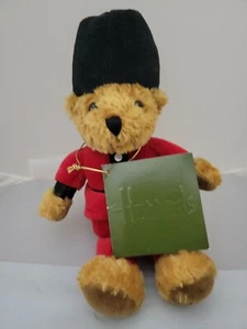Harrods Guardsman 10 Inch Plush Teddy Bear, NWT. Crease on tag from storage.  - Picture 1 of 9