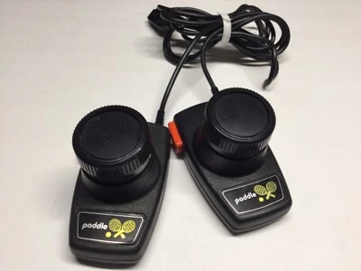 Atari 2600 Pair Of Original  Paddles  Cleaned Tested  Jitter Free - Image 1 of 4
