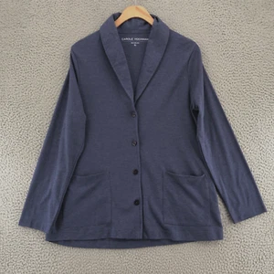 Pigiama Carole Hochman top donna piccolo blu piccolo bottoni pigiama maglia - Foto 1 di 12