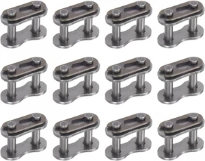 16pcs #40 Chain Master Connector Links 1/2in Pitch Carbon Steel Split Link 08A - Picture 1 of 12