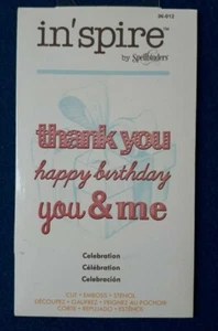 SPELLBINDERS IN'SPIRE CELEBRATIONS STANZENSET HAPPY BIRTHDAY DANKE UND ICH - Bild 1 von 3